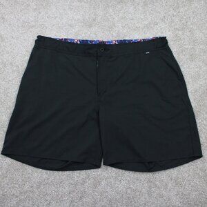 Tomboyx Shorts Mens 3XL XXXL Black 100% Polyester Flat Front w/ 7" inseam